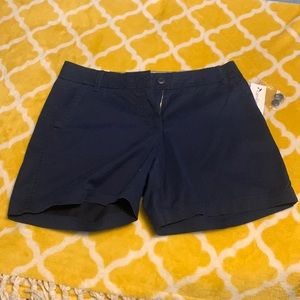 Crown and Ivy Navy Chino Caroline Shorts